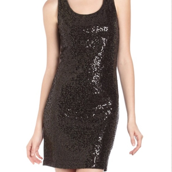 Romeo & Juliet Sequin Body Con Racer Back